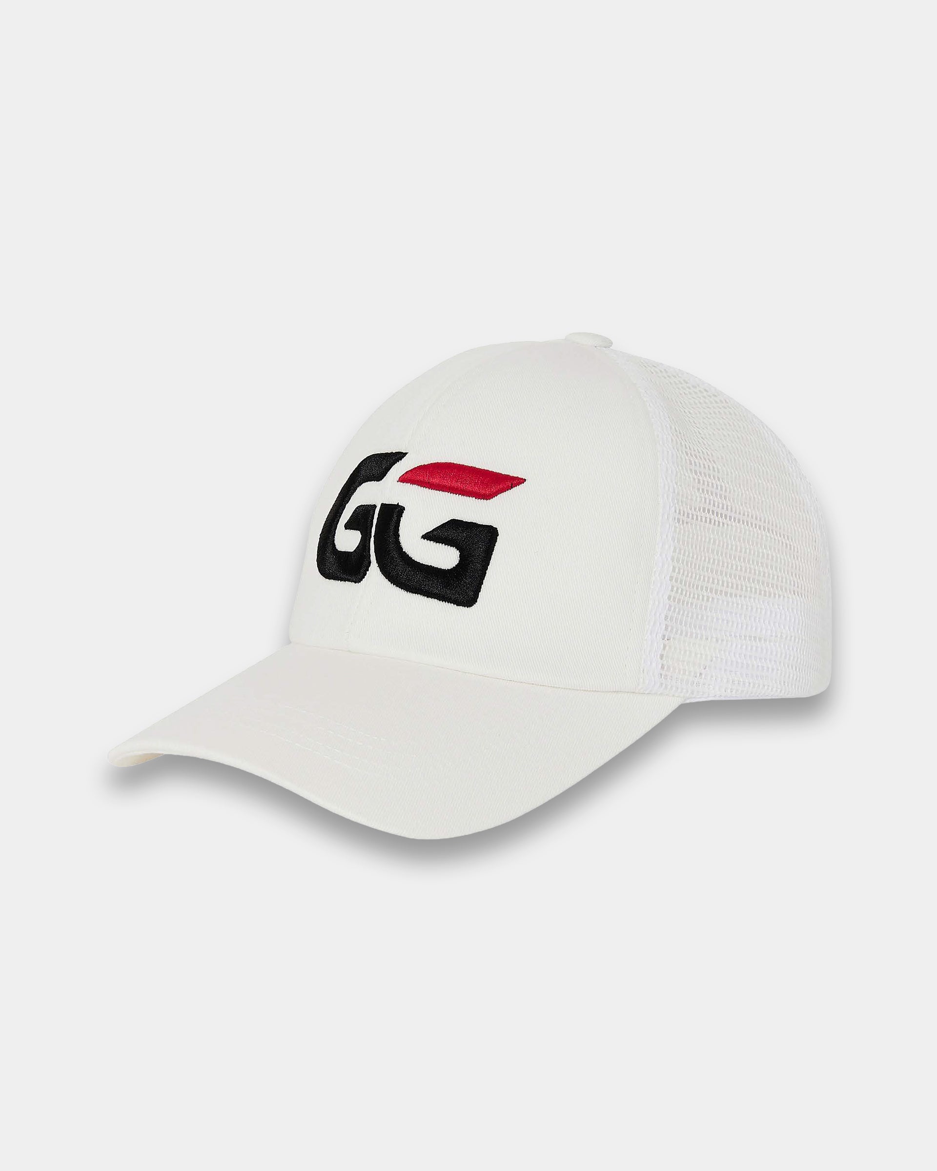 GG LOGO BIAŁA CZAPKA SIATKOWA