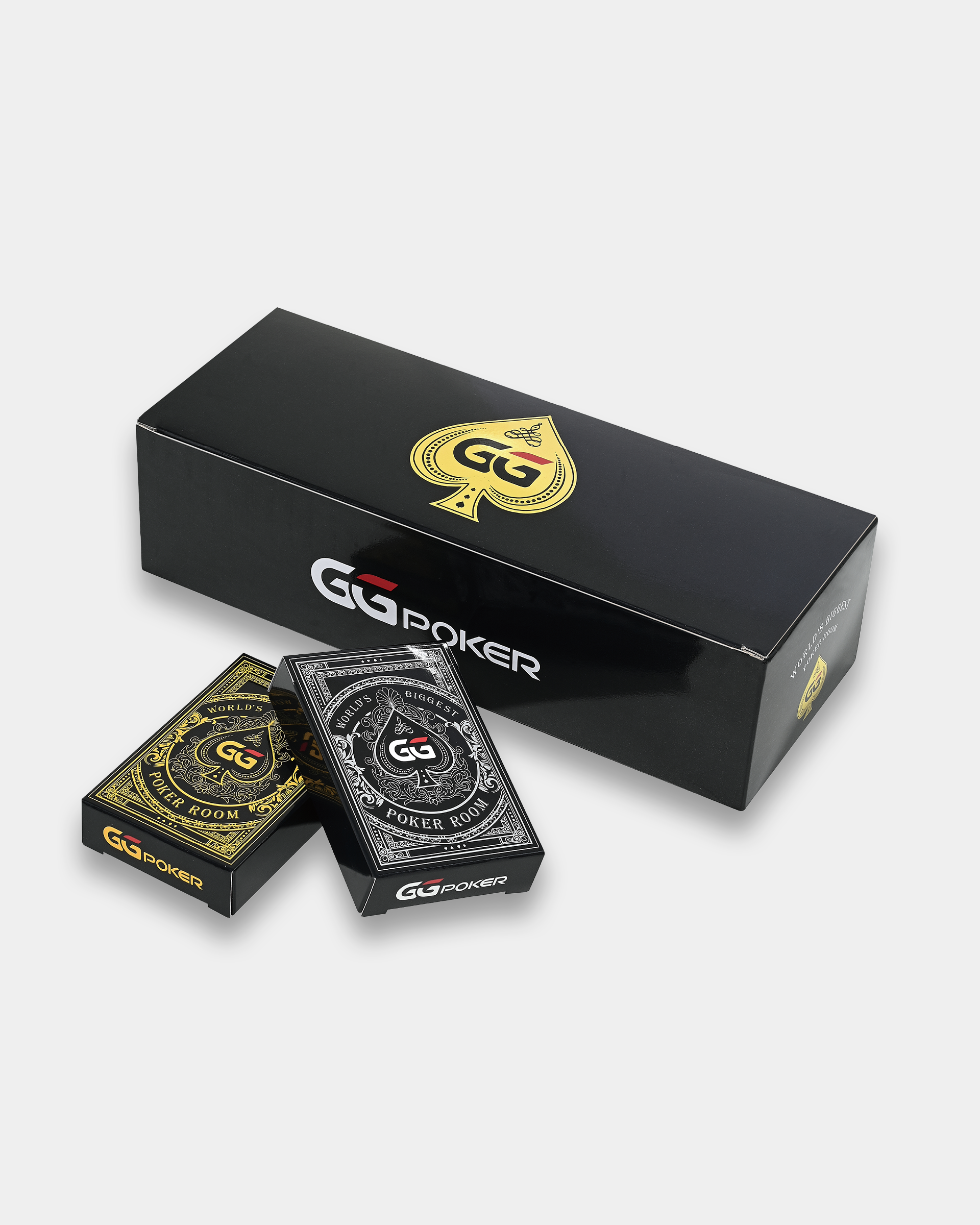 GGPOKERブラック&ゴールドカードデッキ-ボックスセット