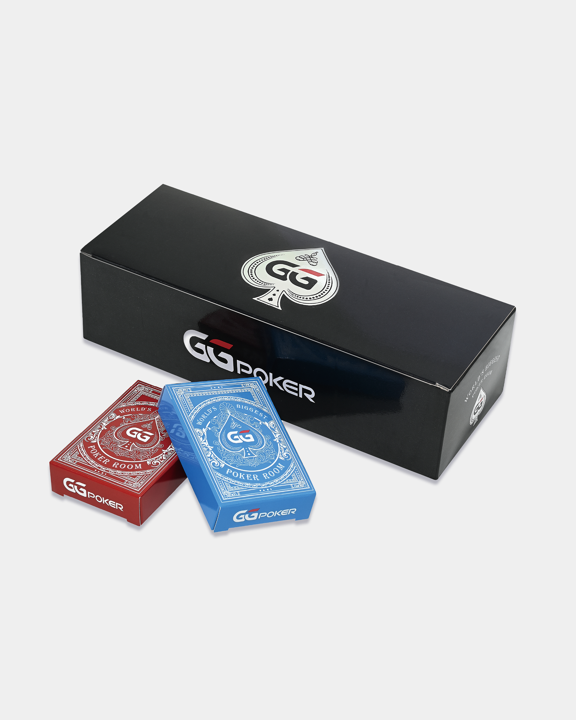 ggpokerブルー＆レッドカードデッキ-ボックスセット